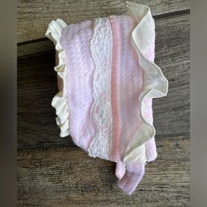 Dolce Petit Designer Baby Bonnet Sz 3m